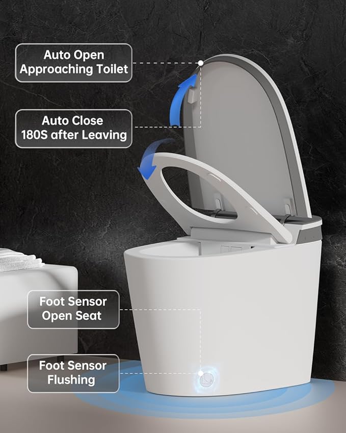 EPLO Smart Toilet Bidet with Auto Open Close, 1000 Gram MaP Flush Score - Image 4