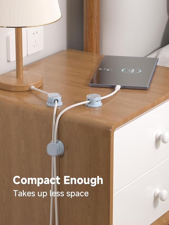 Magnetic Cable Clips, Adjustable Cord Holder Management, Adhesive Wire Keeper - Image 7