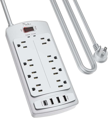 Surge Protector Power Strip by Nuetsa