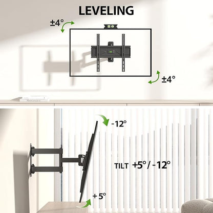 USX MOUNT Corner TV Wall Mount for 26-60 Inch TVs up to 80 lbs, Single - Image 5