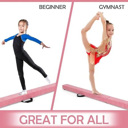 Giantex 7FT/8FT/9FT Balance Beam, Folding Gymnastics Beam w/Carry Handles - Image 2