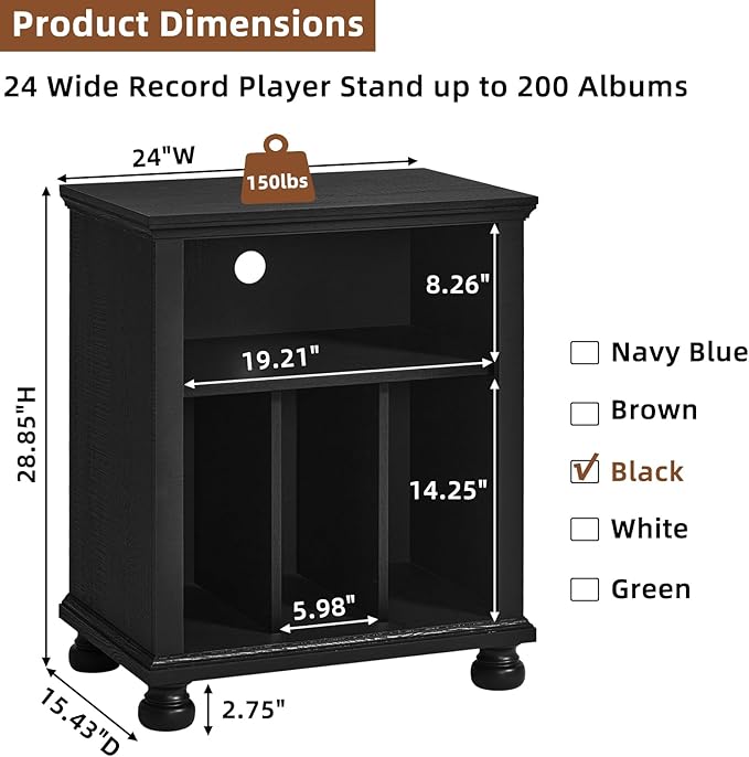 Joaxswe Record Player Stand - Image 2