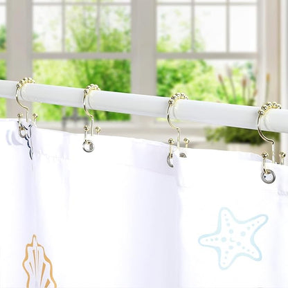 Goowin Shower Curtain Hooks Rings, Stainless Steel Gold Shower Curtain Hooks - Image 7