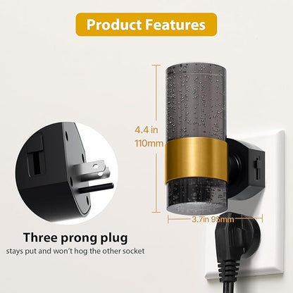TOSZMOK LED Night Lights Plug into Wall, Dimmable 0-100LM, Dusk-to-Dawn - Image 4
