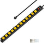 12 Outlet Long Power Strip, 2100 Joules Surge Protector, 6FT Power Cord by Plugn