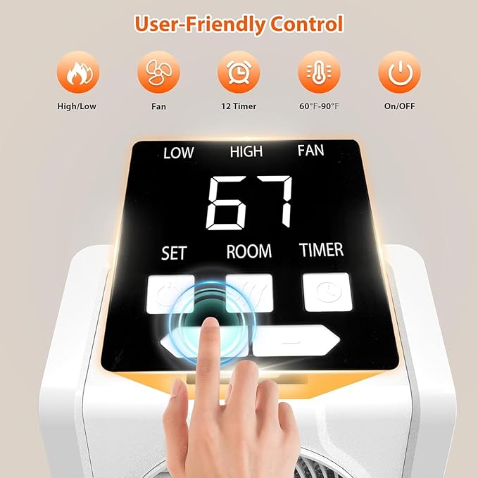 HEATIT Space Heater for Indoor, Digital Display - Image 4