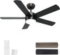 POCHFAN 42 inch Black Ceiling Fans by POCHFAN