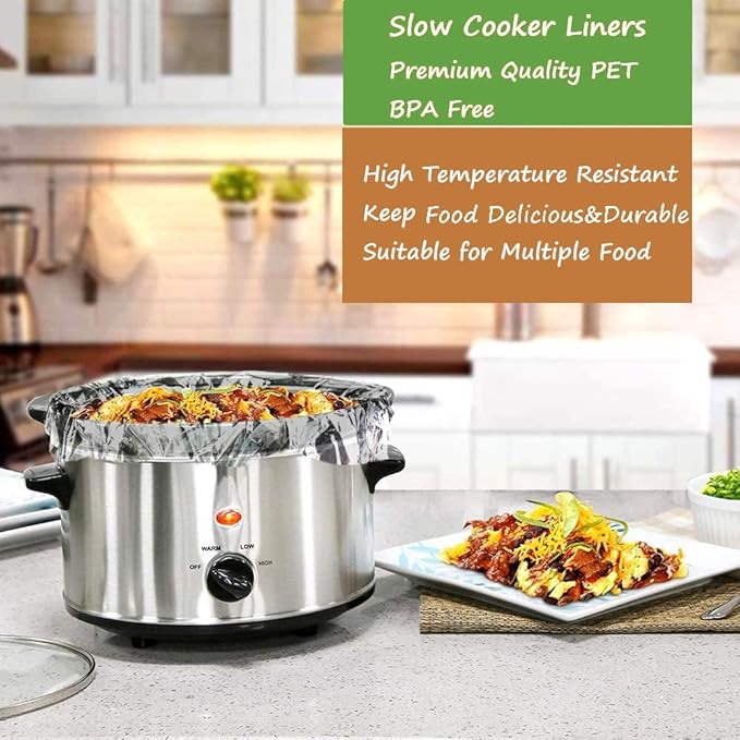 30×Slow Cooker Liners and Cooking Bags, Extra Large Cooking Liner Disposable - Image 2