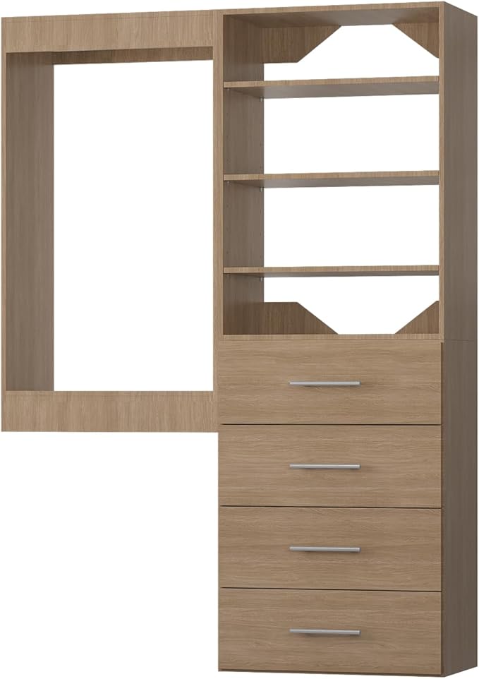 Modular Closet, Wood Tower Storage - Image 9