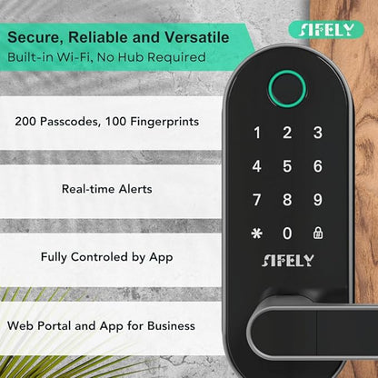 Built-in WiFi Fingerprint Smart Door Lock - Image 4