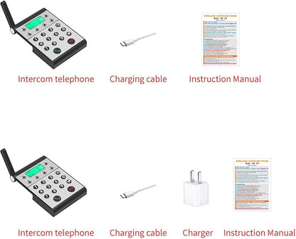 Eujgoov 1000m Distance Wireless Intercom Phone Hands Intercom System - Image 3