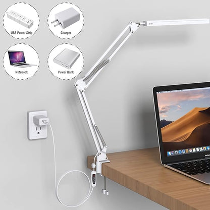 TROPICALTREE LED Desk Lamp for Home Office, Clamp-On - Image 5