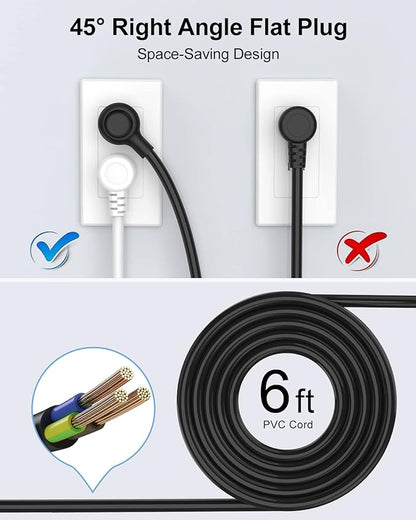 2 Pack Power Strip Surge Protector - Image 3