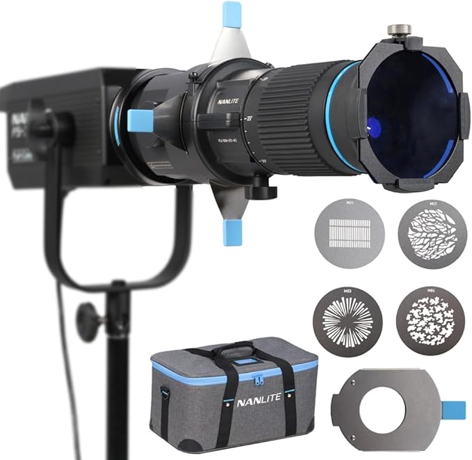 NANLITE Bowens Mount Projection Attachment 25°-45° Optical Snoot Photography by Nanlite