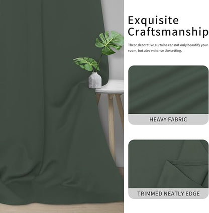 Easy-Going Blackout Curtains for Bedroom, Solid Thermal Insulated Grommet and - Image 5