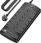 18 Outlets Surge Protector Power Strip by POWSAV