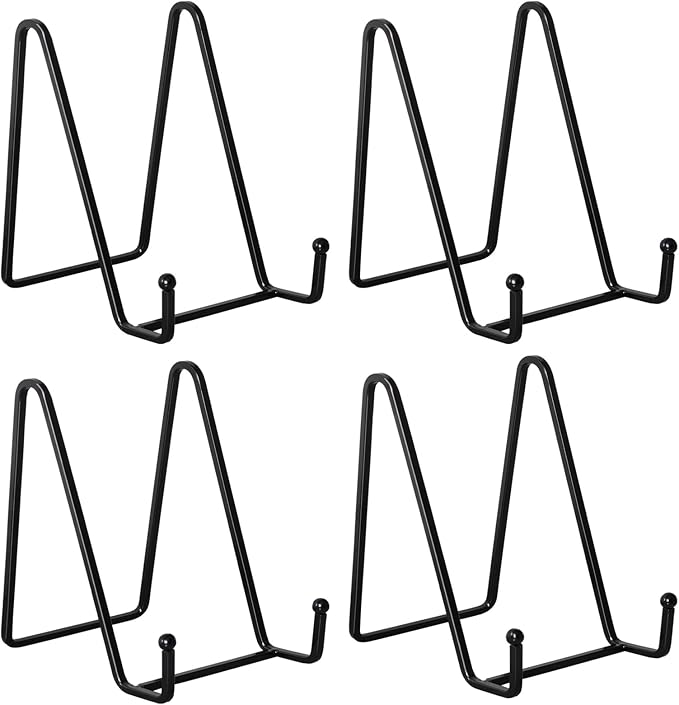 Kruodop 4 Pack 4" Metal Square Frame Easel Stands by Kruodop