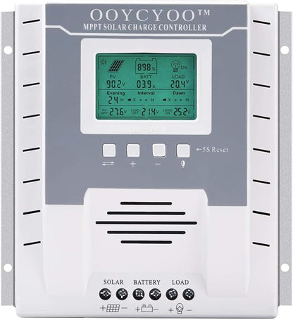OOYCYOO MPPT Charge Controller 40 amp 12V/24V Auto, 40A Solar Panel Charge by OOYCYOO