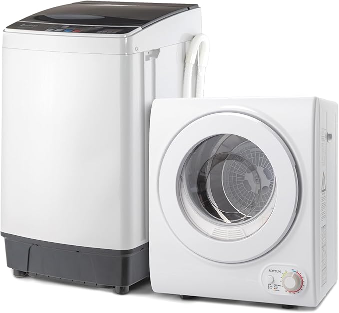 ROVSUN 1.5CuFt Portable Clothes Dryer and 17.6LBS Full-Automatic Washing by ROVSUN