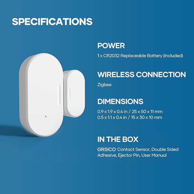 Zigbee Door Sensor 2 Pack, Mini Smart Door Sensor, Home Automation, Kid Safety - Image 8