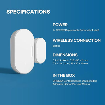 Zigbee Door Sensor 2 Pack, Mini Smart Door Sensor, Home Automation, Kid Safety - Image 8