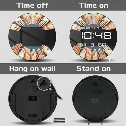 Timethink 12 Inch Nail Salon Digital Wall Clock Large Display, Nail Room - Image 5