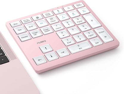 Nulea Wireless Number Pad Bluetooth 5.0 & 2.4G Portable Numeric Keyboard by Nulea