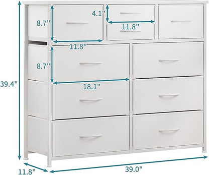 LUMTOK 10-Drawer Dresser, Fabric Storage Dressers Drawers - Image 3