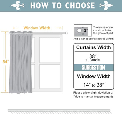 ChrisDowa Blackout Curtains 54 Inches Long - Image 5