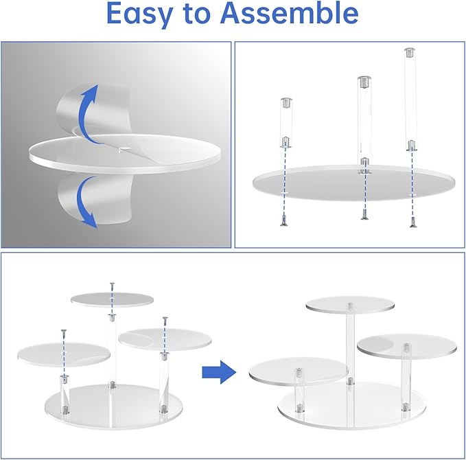 NiHome Clear Acrylic Display Stand - Image 6
