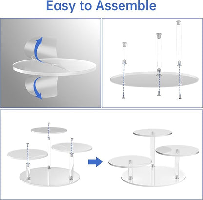 NiHome Clear Acrylic Display Stand - Image 6