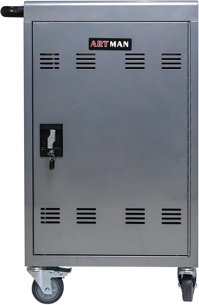 32-Bay Mobile Charging Cart - Image 8