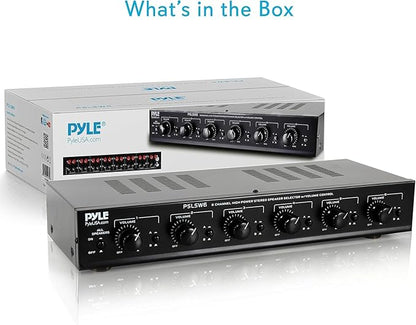 Pyle 6 Channel Speaker Selector Switch - Image 7