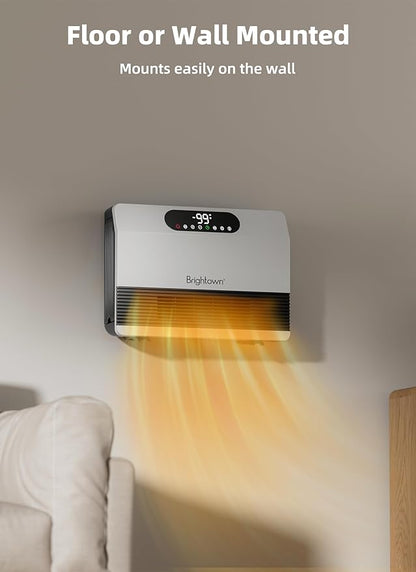 Brightown Wall Heater, Heater for Indoor Use 1500W, 5 Optional Modes, - Image 7
