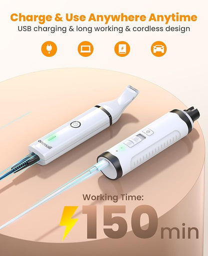 oneisall Dog Nail Grinder and Paw Trimmer Kit 3 in 1 Quiet Rechargeable - Image 8