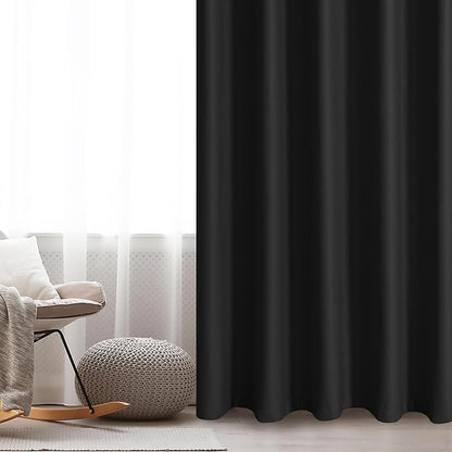 JIUZHEN Blackout Sliding Door Room Divider Curtain, Noise Reducing Window - Image 5