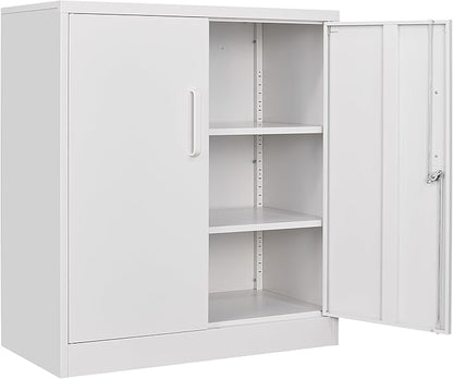 SISESOL White Metal Storage Cabinet by SISESOL