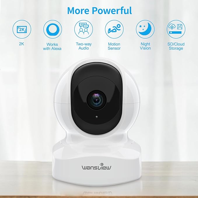 Home Security Camera, Baby Camera, 2K wansview WiFi Camera - Image 2