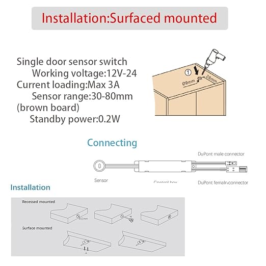 VST Motion Sensor Switch, IR Sensor Switch Door Activated Light Switch - Image 4