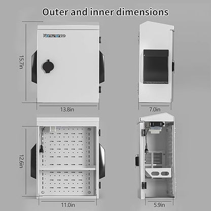 Outdoor Electrical Box with Thermostat and Fan, Cold-Rolled Steel Plate - Image 4