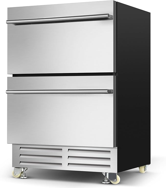 24 Inch Dual Drawer Fridge Under Counter - Image 8