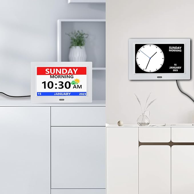 MRCHYDZ 11 Inch Clock with Day and Date - Image 5