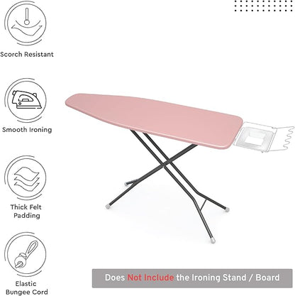 Encasa XO Ironing Board Cover and Pad 42"x14" - 4mm Felt Medium Iron Board - Image 2