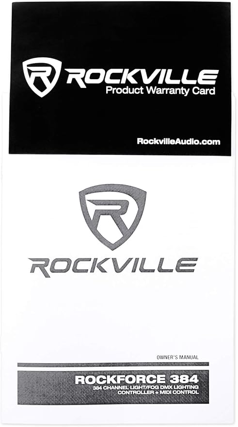 Rockville ROCKFORCE 384 Channel DMX Light/Fog Lighting Controller, MIDI Control - Image 6