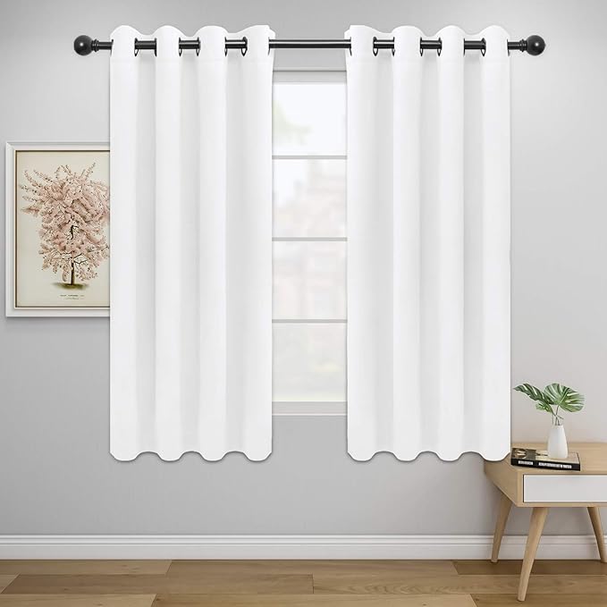 Easy-Going Blackout Curtains for Bedroom, Solid Thermal Insulated Grommet and by Easy-Going