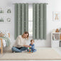 NICETOWN Sage Green Blackout Curtains with Star Hollow Out, 1 PC, W52 x L63 | Kids Cutout Galaxy Window Curtains & Drapes with Grommet for Baby Nursery Girls Bedroom