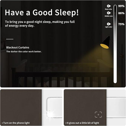 Easy-Going Blackout Curtains for Bedroom, Solid Thermal Insulated Grommet and - Image 2