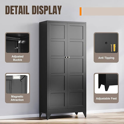 Yizosh Metal Storage Cabinet - Image 4