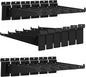 18 Pack Slatwall Shelf Bracket 12 inch, Heavy Duty Metal Shelf Brackets by APOCHON
