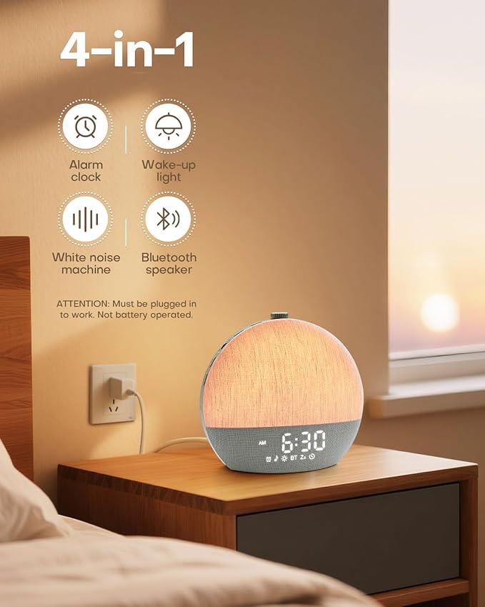 Zelaclock Sunrise Alarm Clock, Sunlight Alarm Clocks - Image 2
